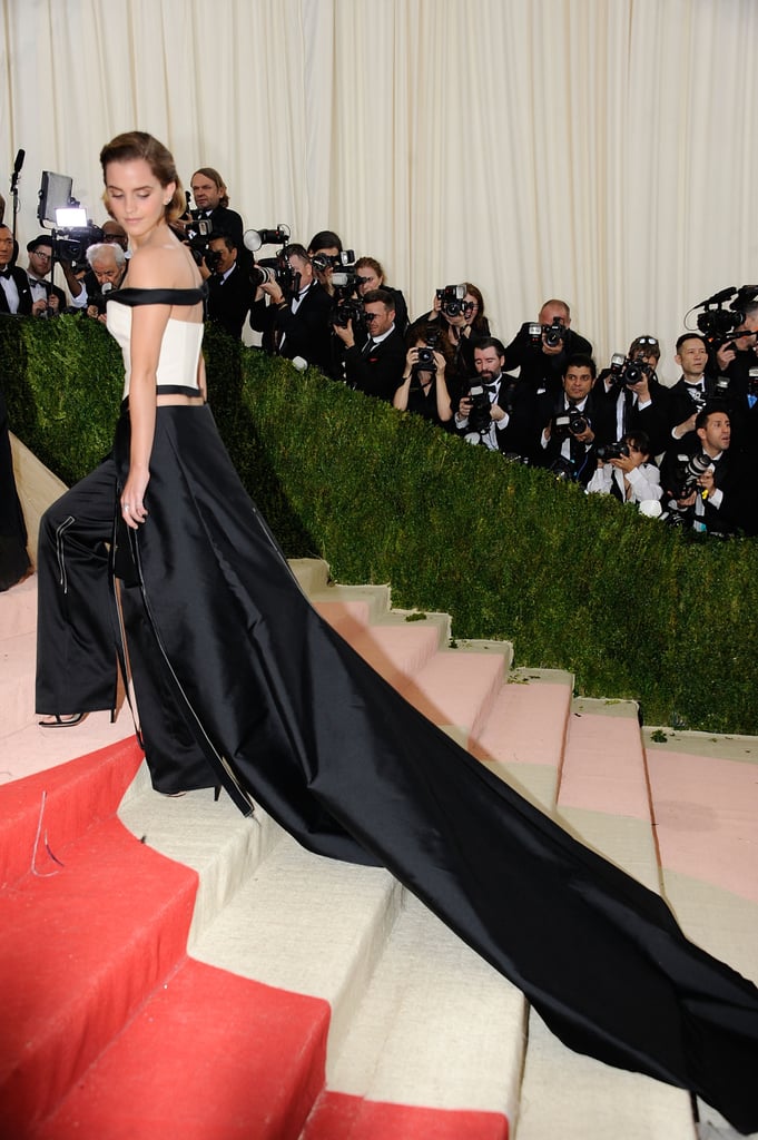 Emma Watson at Met Gala 2016 POPSUGAR Celebrity