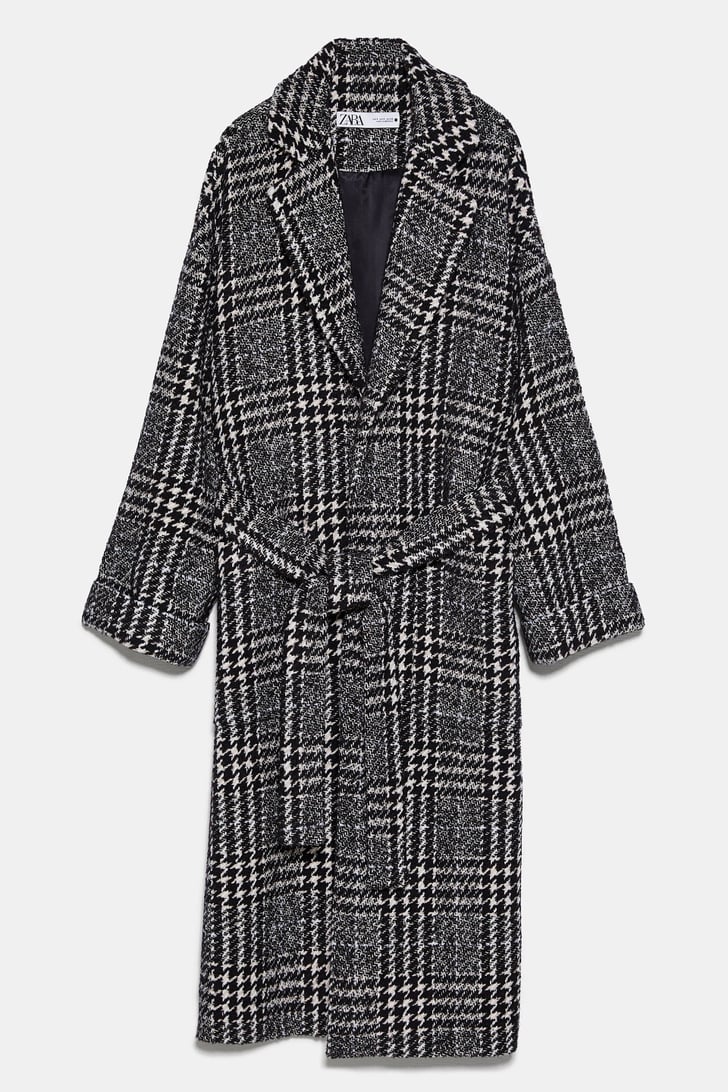 Zara Check Coat with Belt | Winter Coat and Jacket Trends to Try 2019 ...