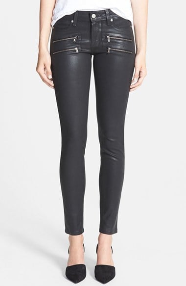 Paige Denim Coated Moto Detail Jeans ($269)
