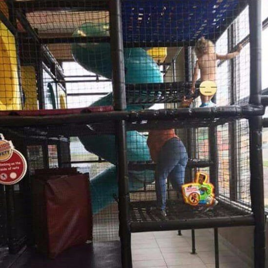 Pregnant Mom Chases Naked Toddler in Burger King Play Area