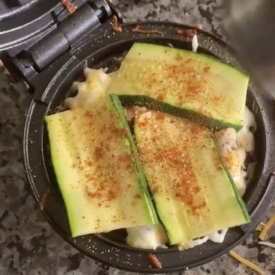 Cheesy Fried Courgette Recipe With Waffle Maker