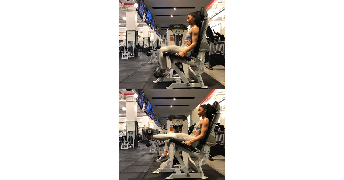 SingleLeg Extension Best Exercises For Women's Quads POPSUGAR