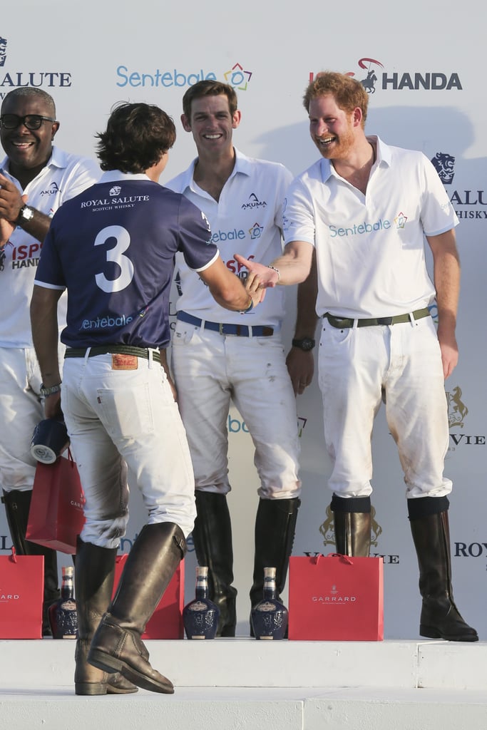 Prince Harry at Sentebale Royal Salute Polo Cup 2015