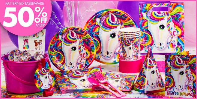 Lisa Frank Rainbow Horse Cups, 8-count