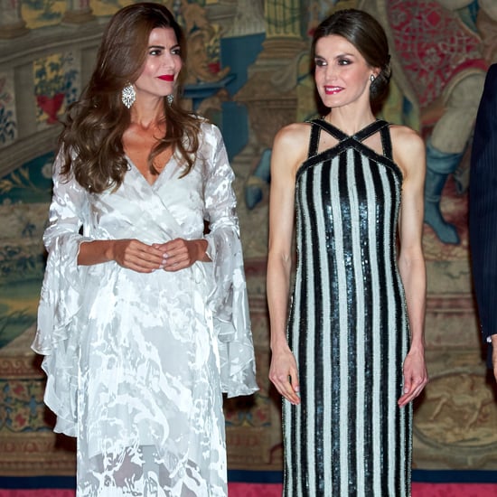 Queen Letizia's Striped Dress February 2017