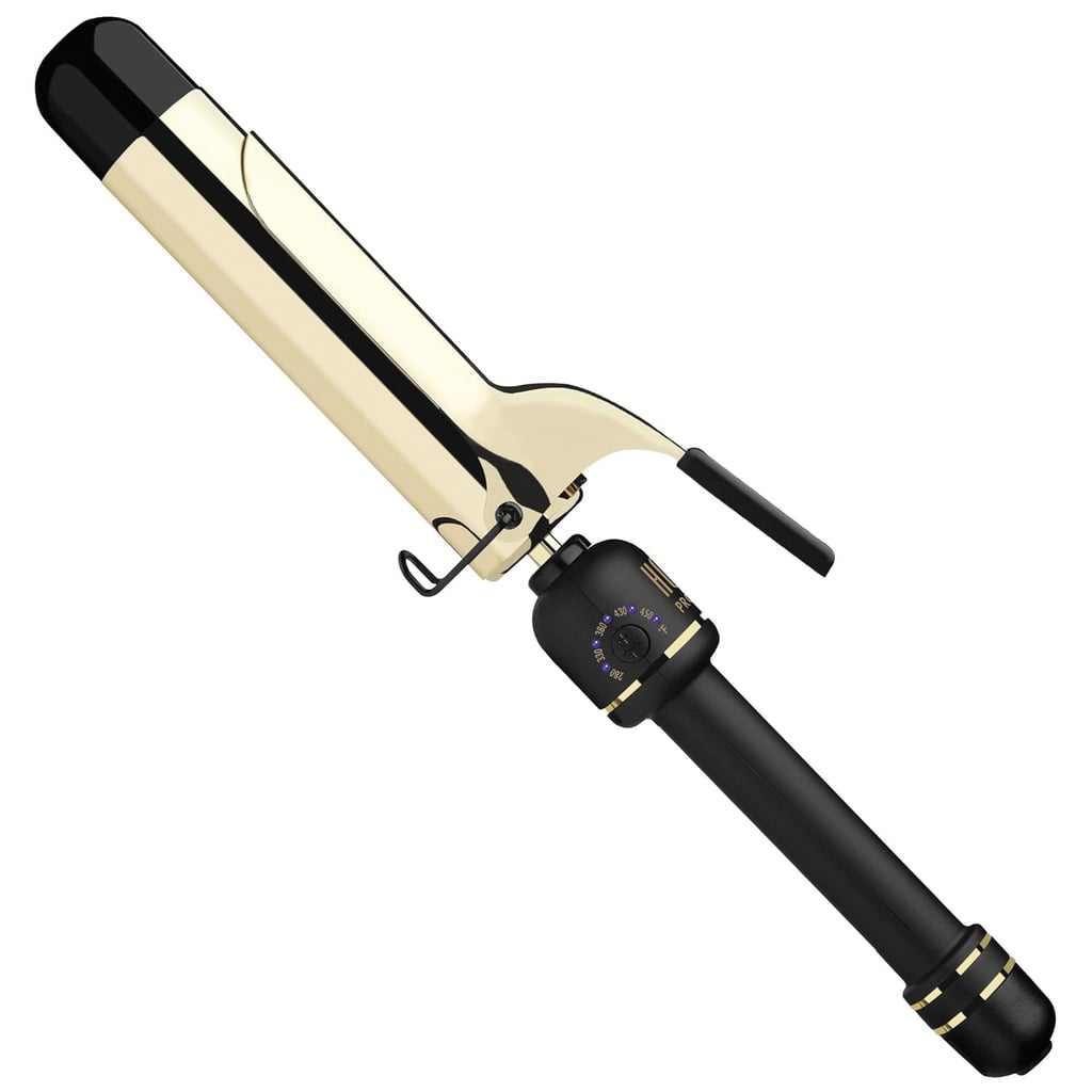 Hot Tools 24K Gold Extended Barrel Curling Iron 1.5" With Clamp ($45, originally $70) 
On occasion, I love a hairstyle with loose curls and the Hot Tools 24K Gold Extended Barrel Curling Iron seems like it will get the job done, even with my thick texture. It has an extended barrel, which is perfect since my hair reaches the middle of my back when stretched.