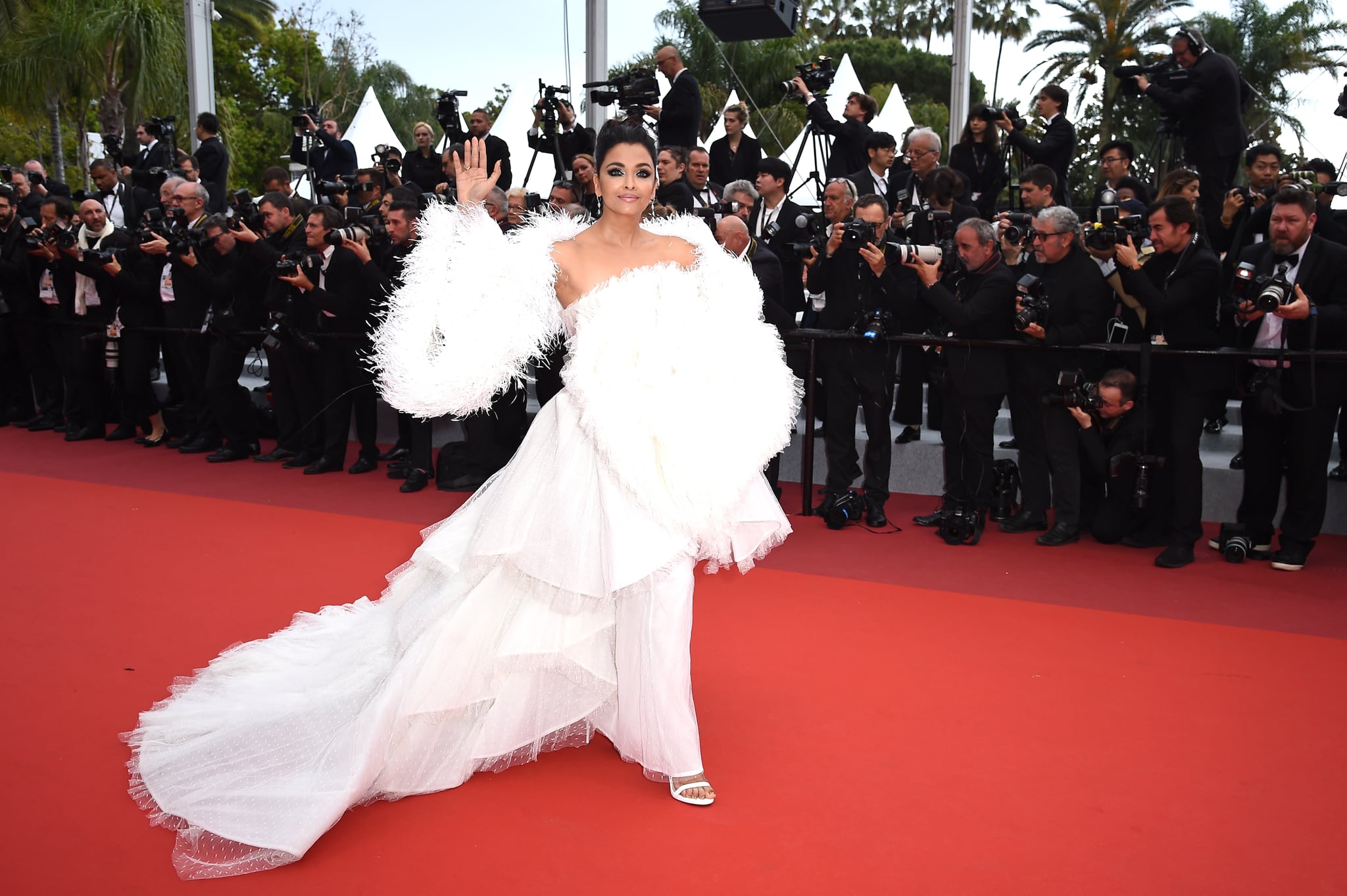 Times Aishwarya Rai Bachchan Looked Ethereal In All-White Gown Outfits