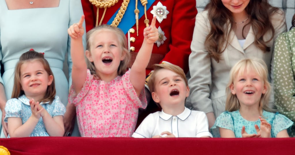 Princess Charlotte, Savannah Phillips, Prince George, and Isla Phillips