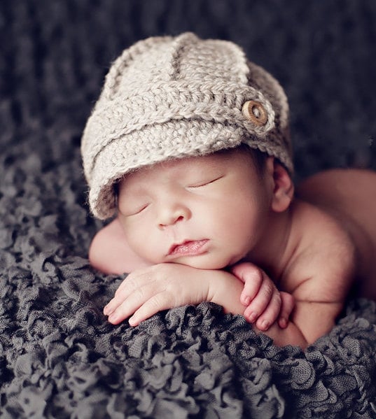 Newsboy Baby Hat | Handmade Unisex Baby 
