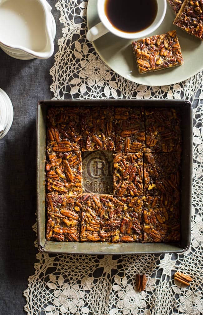 Paleo Vegan Pecan Pie Bars