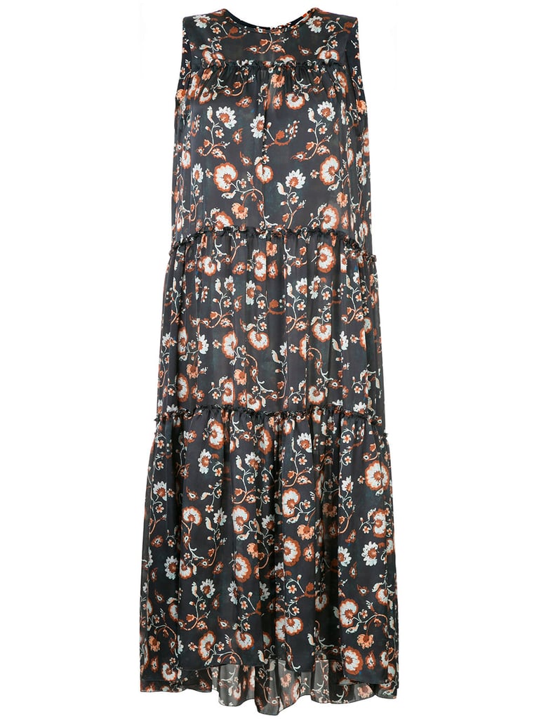 Astraet Floral Flared Midi Dress