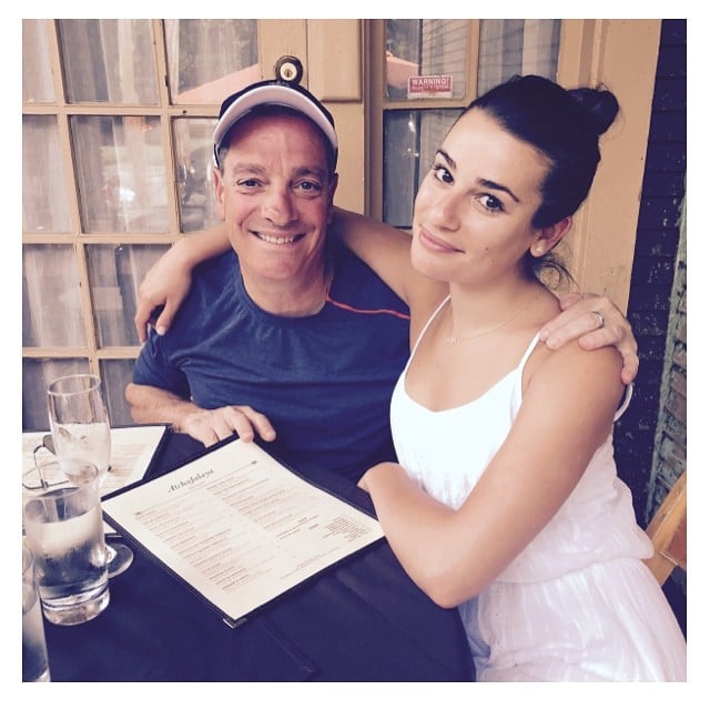 Lea Michele had a sweet Father's Day brunch with her dad.