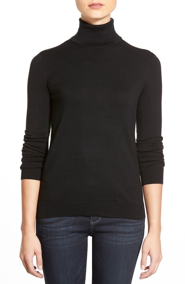 Lauren Ralph Lauren Silk & Cotton Turtleneck Sweater  ($115)