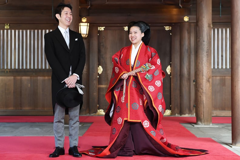 Her Kouchiki, or Silk Cloak, Is a Family Heirloom Worn by Ancestors