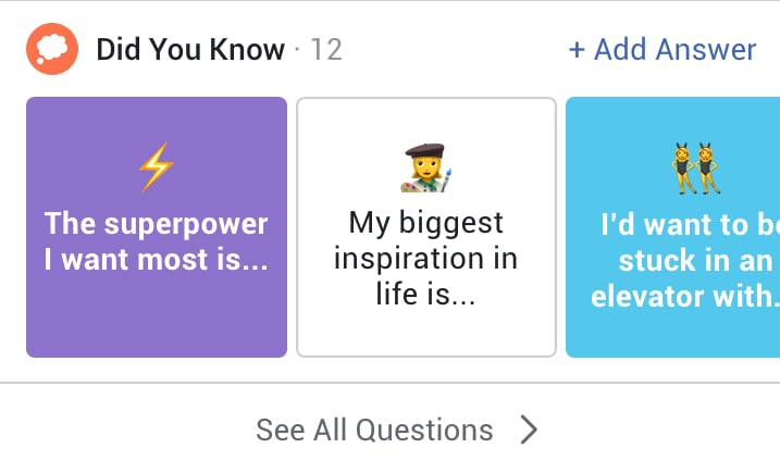 facebook questions for friends