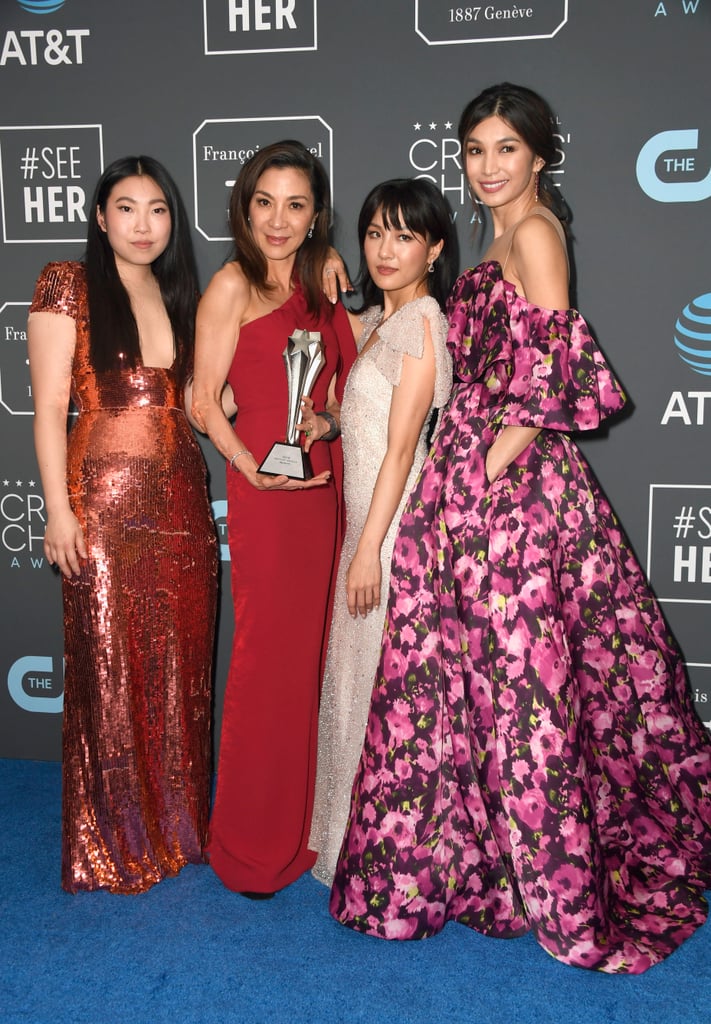 Michelle Yeoh, Gemma Chan, Constance Wu, and Awkwafina at the 2019 Critics' Choice Awards