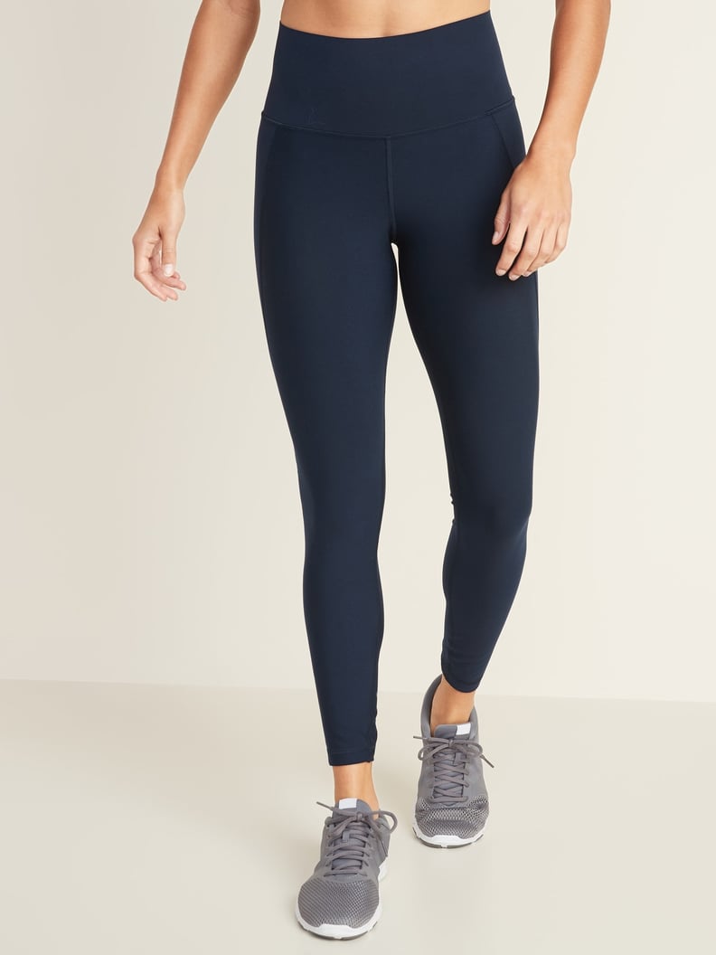 Navy 7/8 length Leggings with Pockets