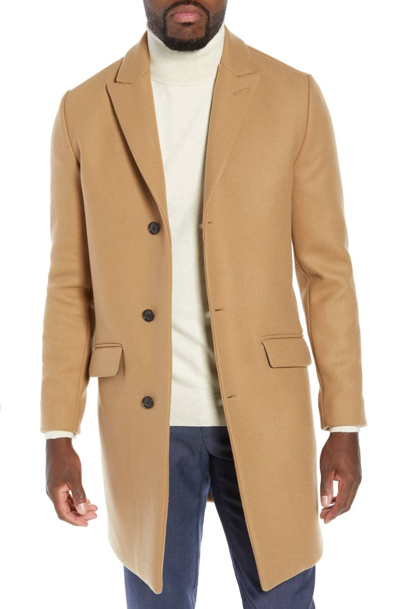 Bonobos Slim Fit Wool Blend Topcoat