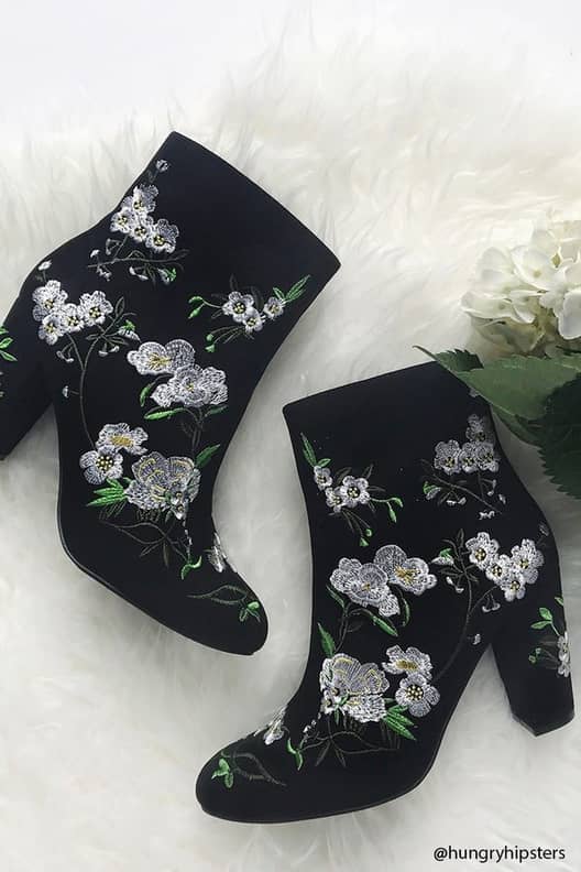 Floral boots forever 21 shop