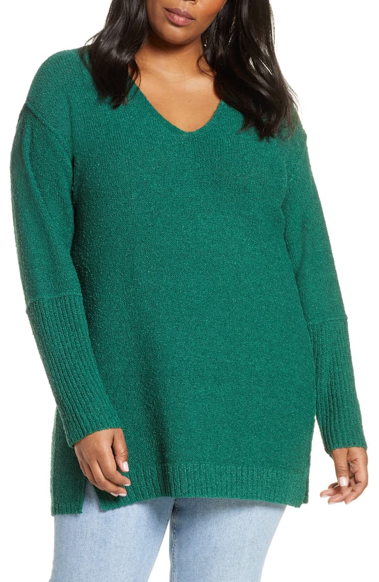 Caslon Bouclé Tunic Sweater
