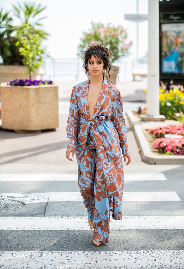 Camila Cabello Blue and Brown Outfit at Cannes Lions 2019