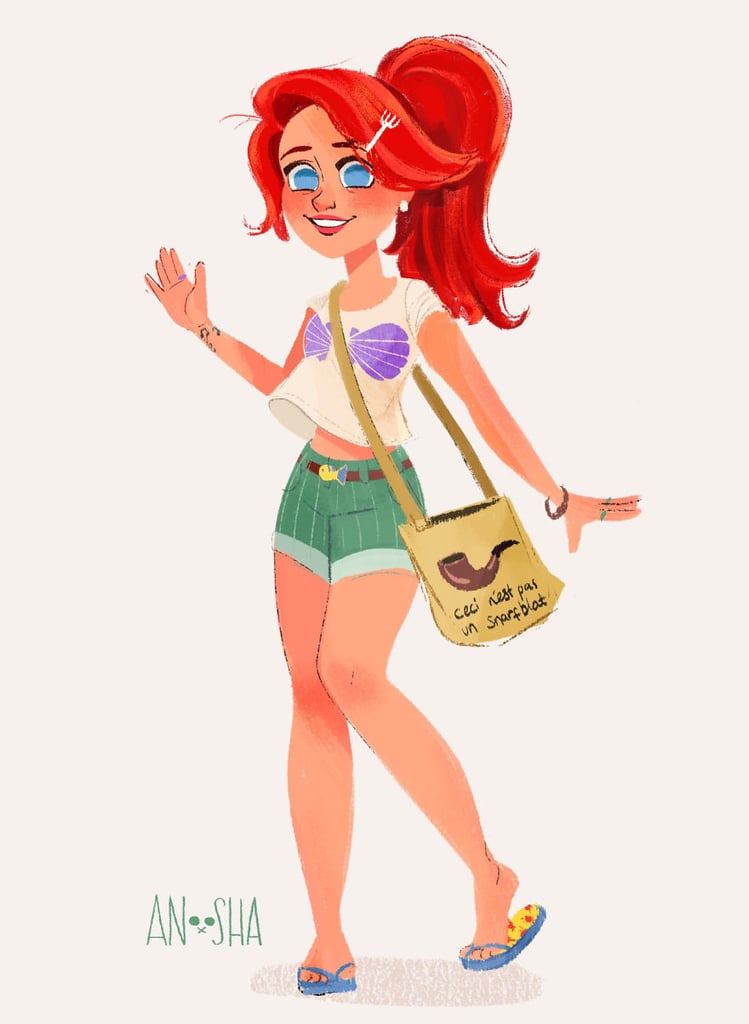 Princess Is Glamorous In Modern Day Modern-Day Disney Princess Art | POPSUGAR Australia Love & Sex