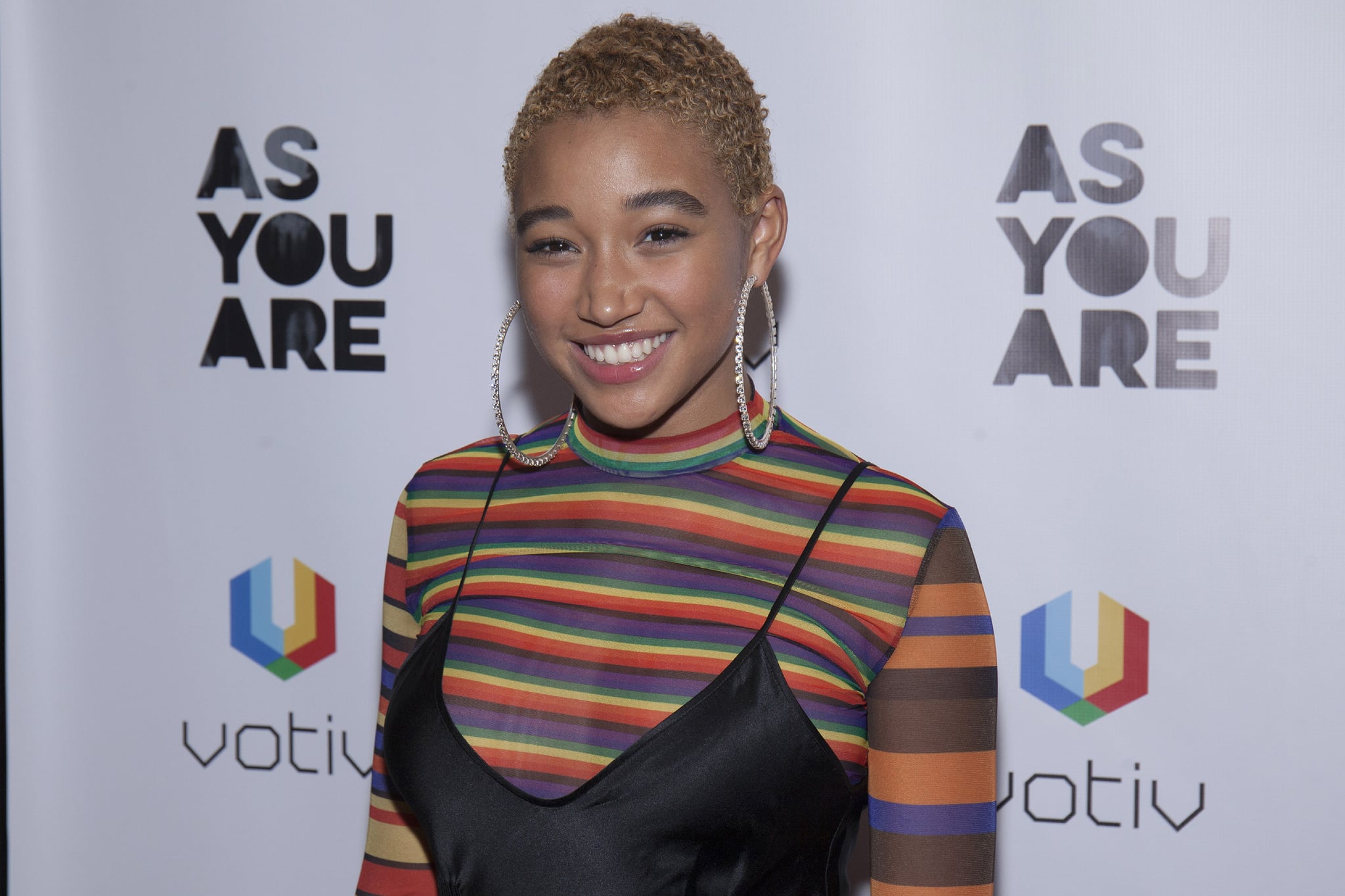 NEW YORK, NY - FEBRUARY 24:  Actress Amandla Stenberg attends 