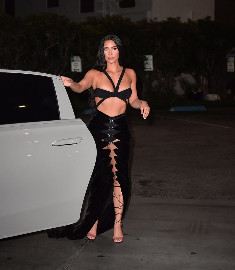 Kim Kardashian's Alaïa Outfit at Stephanie Shepherd's Wedding