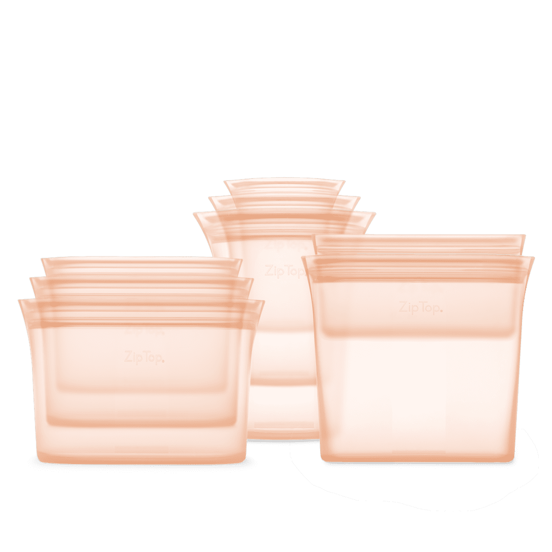 Silicone zip top hotsell containers