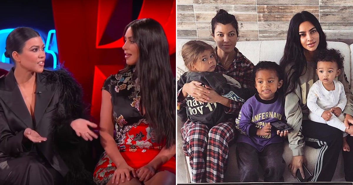 Kourtney and Kim Kardashian Talk Baby Names on Kimmel ...