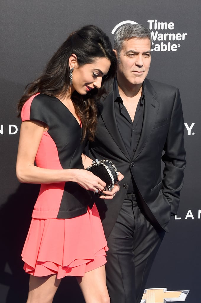 George Clooney and Amal Alamuddin at Tomorrowland Premiere