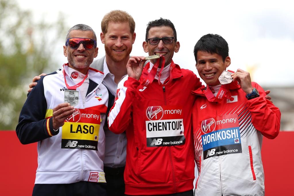 Prince Harry at the London Marathon Pictures April 2019