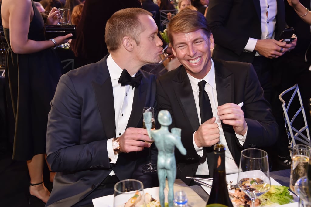 Alexander Skarsgard and Jack McBrayer at the 2018 SAG Awards