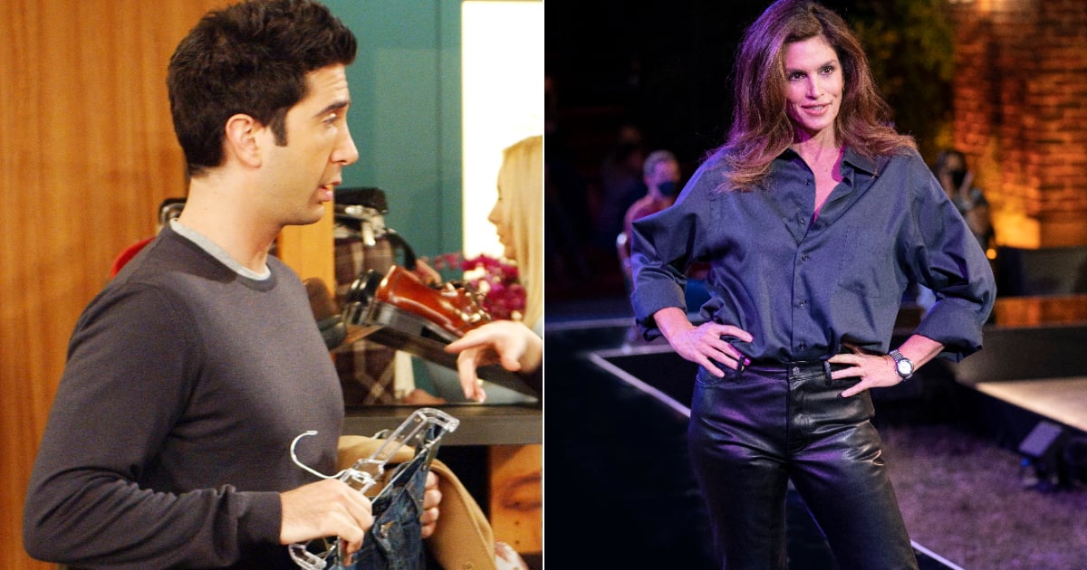 Cindy Crawford Wore Ross Leather Pants On Friends Show