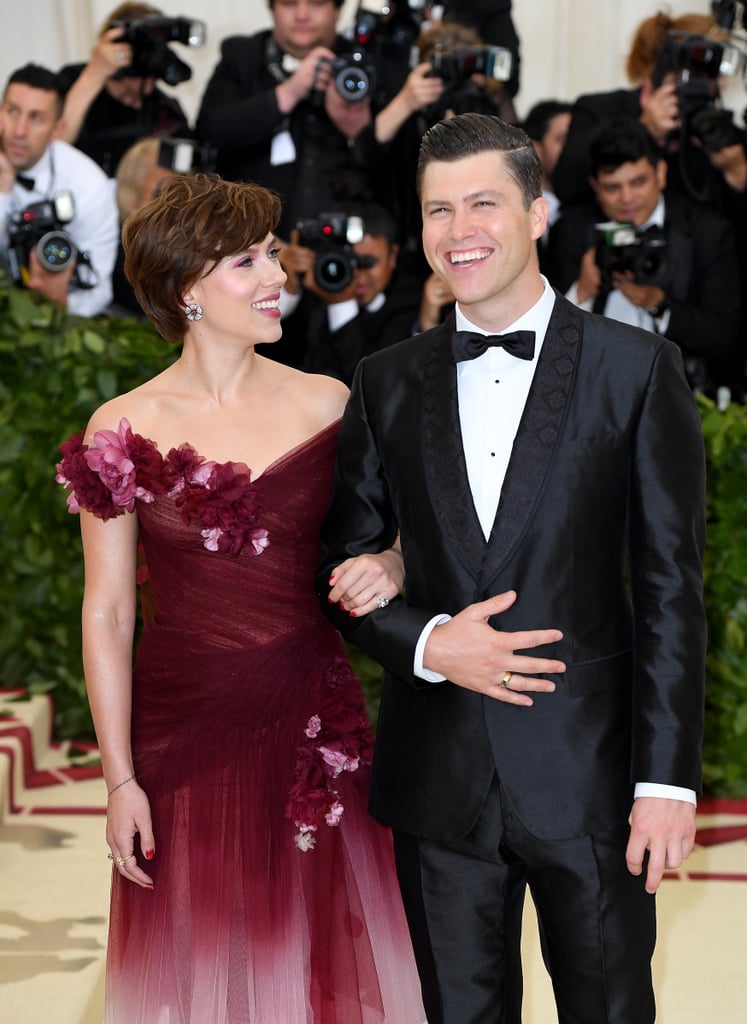 Scarlett Johansson and Colin Jost at 2018 Met Gala Photos