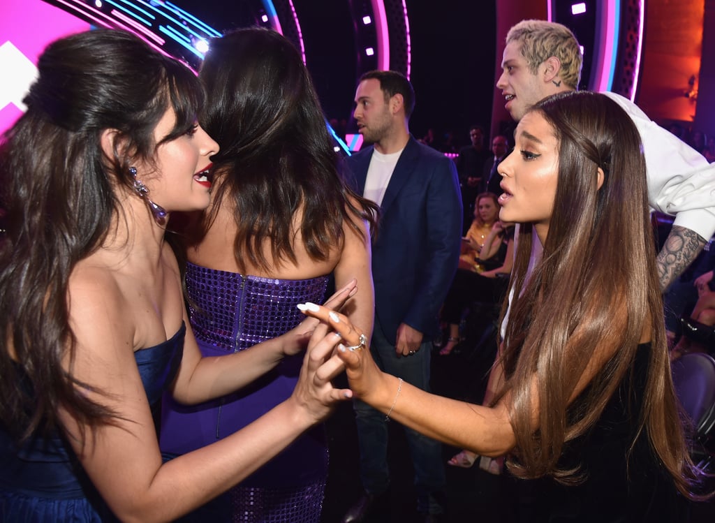 Ariana Grande and Camila Cabello at the 2018 MTV VMAs