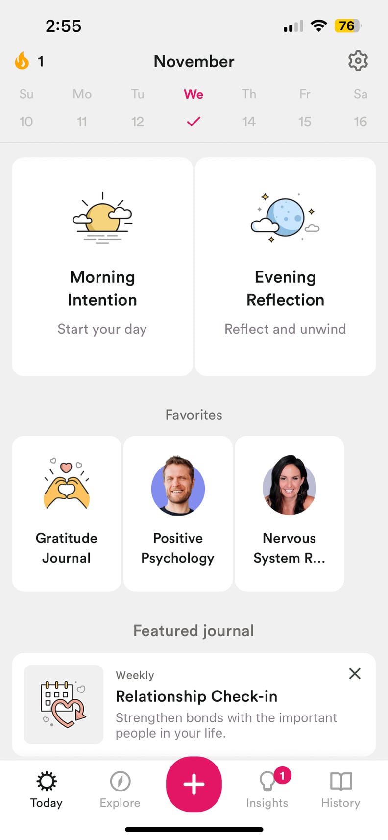 Rosebud AI journaling app.