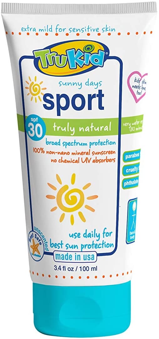 TruKid Sunny Days Sport Mineral Sunscreen Lotion, SPF 30