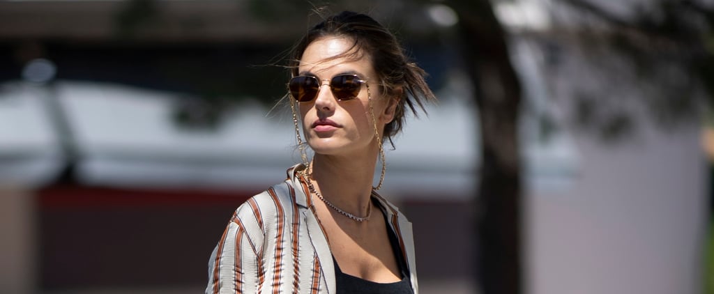 Alessandra Ambrosio Tan Sandals at Cannes 2018