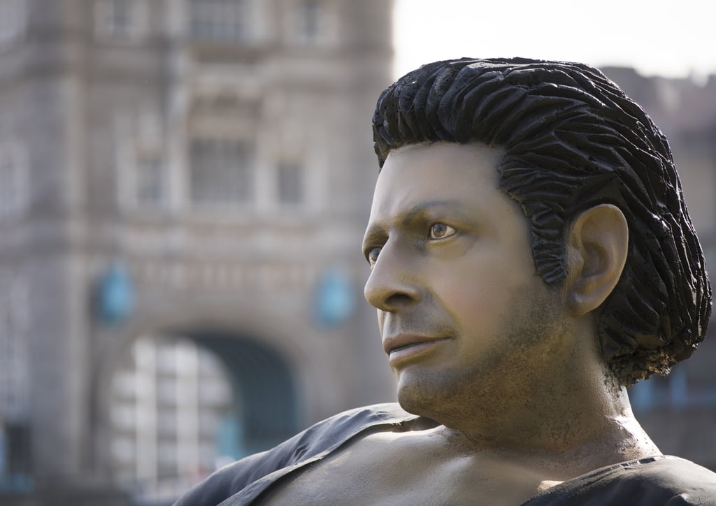 Giant Jeff Goldblum Sculpture in London