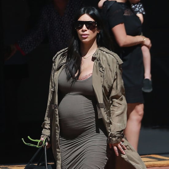Kim Kardashian Baby Bump in LA Pictures August 2015
