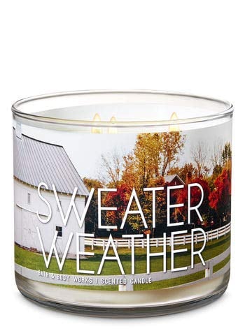 Bath and Body Works Sweater Weather 3-Wick Scented Candle