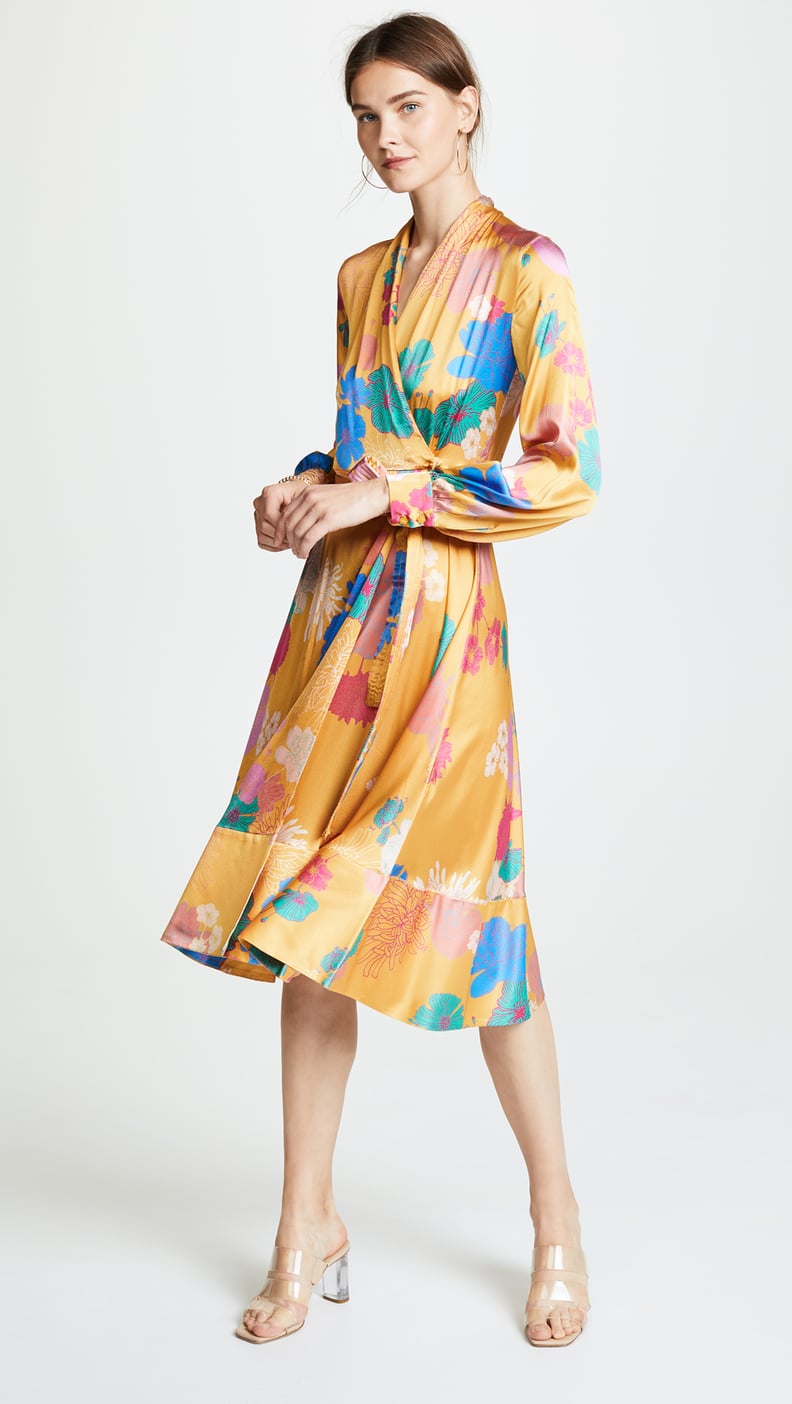 Stine Goya Reflections Silk Wrap Dress