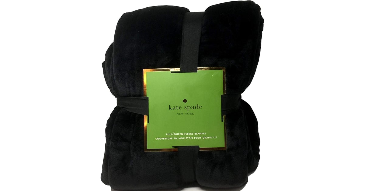 Kate Spade New York Midnight Black Full/Queen Plush Micromink Blanket | 15  Stylish Home Accent Pieces You Can Buy on Amazon | POPSUGAR Home Photo 11