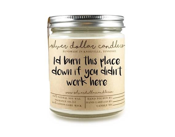 Silver Dollar Candle Co. Co-worker Candle