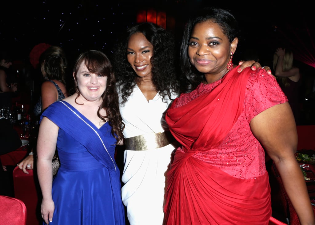 Angela Bassett and Jamie Brewer look so cute together. Oh, and Octavia Spencer was there too.