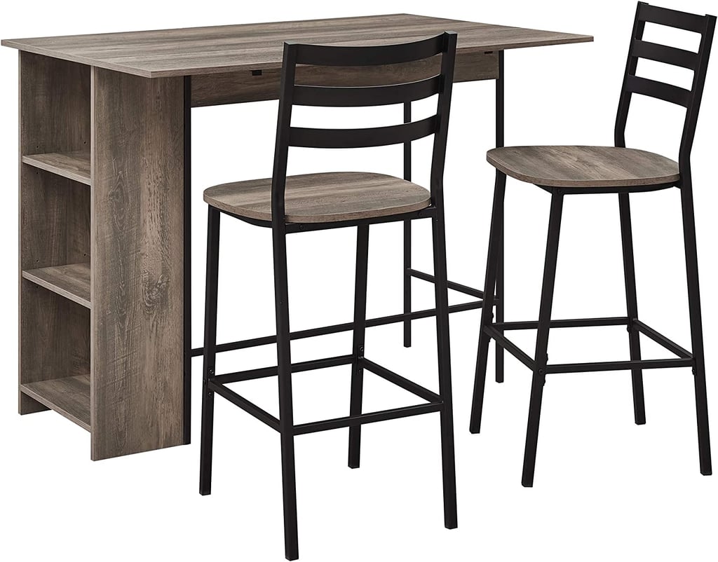 Walker Edison Drop Leaf Counter Table