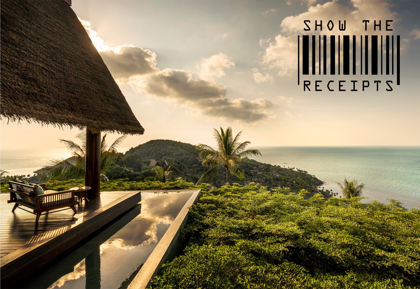 the view from the Four Seasons Koh Samui in Thailand
