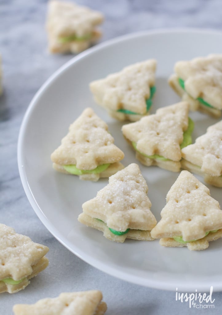 Cream Wafer Tree Cookies