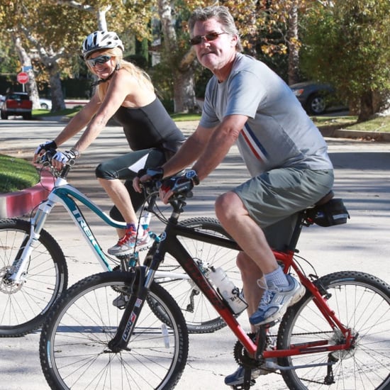 Goldie Hawn and Kurt Russell Ride Bikes in LA | Pictures